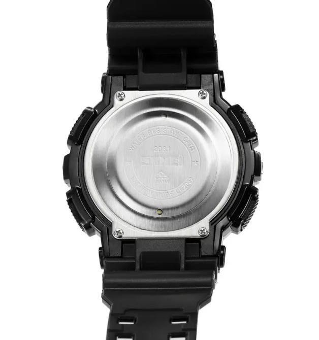 Мужские наручные спортивные часы Skmei 2081 Черный с белым Винница - изображение 7