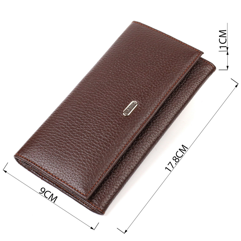 Багатофункціональний гаманець для жінок з натуральної шкіри CANPELLINI 21828 Коричневий Київ - фото 8