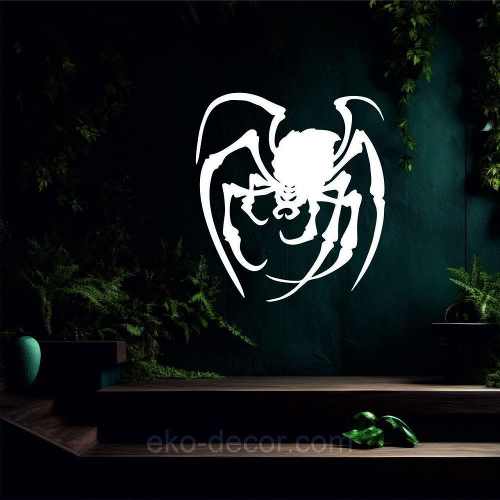 Декоративне настінне Панно «Павук», Декор на стіну 50*45 см, Білий Київ - фото 2