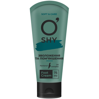 Крем для ніг O'Shy Зволоження та пом'якшення 75 мл (4820185226462) Вінниця - фото 1