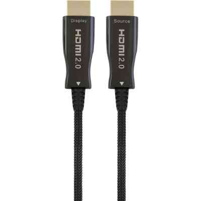 Кабель мультимедийный HDMI M to HDMI M 25.0m V2.0 4K60Hz optical Cablexpert (CCBP-HDMI-AOC-25M) Винница