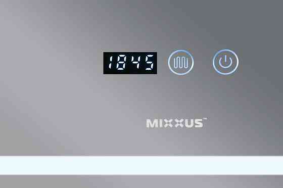 Дзеркало Mixxus WARM MR02-100x80 з LED Touch, Anti-fog, димером, регулюванням яскравості, годиннико  ( MI6935 Харьков