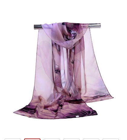 Жіночий шарф бузковий - розмір шарфа приблизно 145*46см, шифон Київ - фото 1