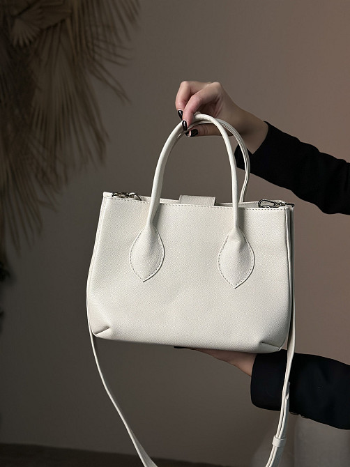 Сумка женская кожаная большая Луизианна черная 28*20*10 см, базовая черная сумка, стильная с Киев - изображение 4