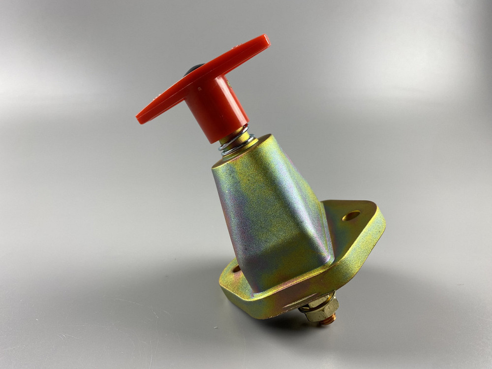 Вимикач маси універсальний механічний дистанційний 12/24 В (червона мідь) 150A Мукачево - фото 6