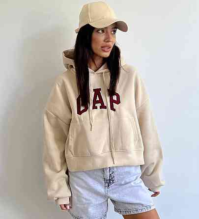 Женская утепленная укороченная худи кенгуру турецкая трехнить на флисе Одесса