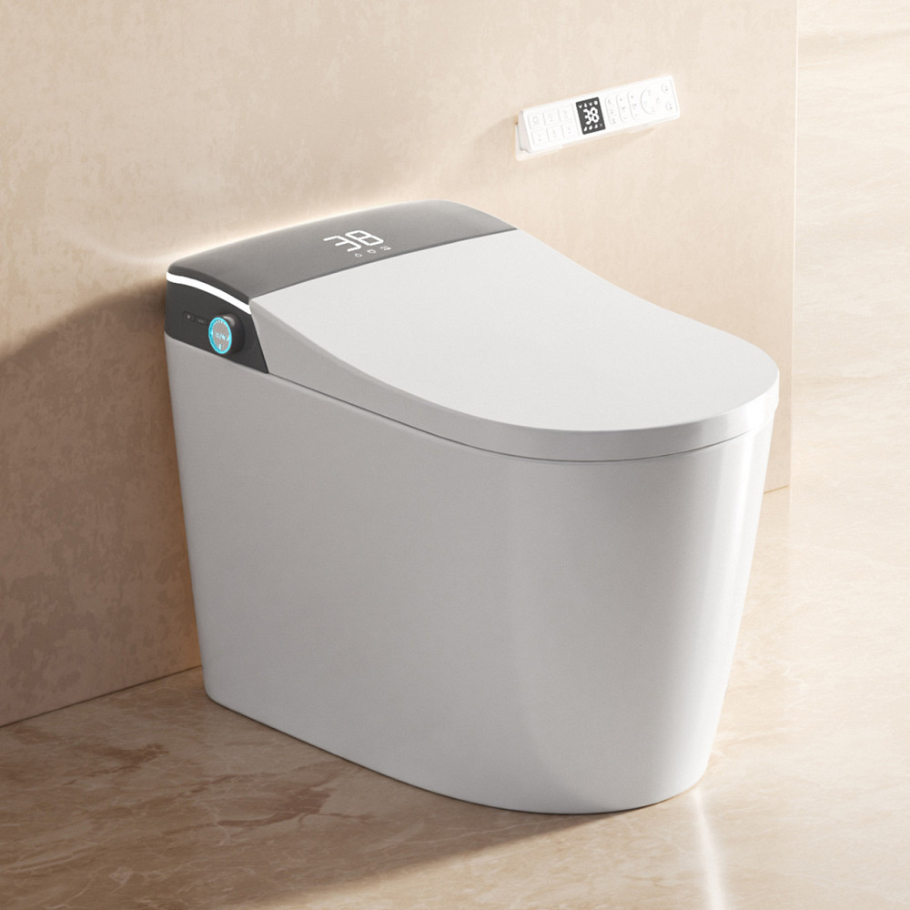 Розумний унітаз-біде (смарт-унітаз) T-9013А з українським голосовим помічником, P-trap 180 (випуск у стіну), підігрів сидіння, Київ - фото 1