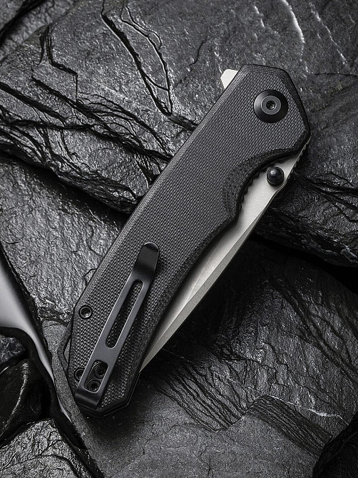 Нож складной туристический Civvi Brazen, (8.8 см) 14C28N / G10 черный Киев - изображение 6