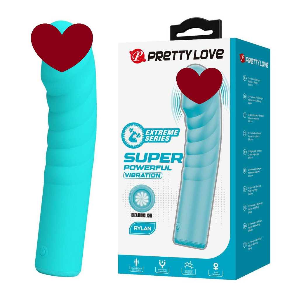 Вібратор для точки G PRETTY LOVE Rylan бірюзовий, 16 х 3.4 см Sex Aura Київ - фото 1