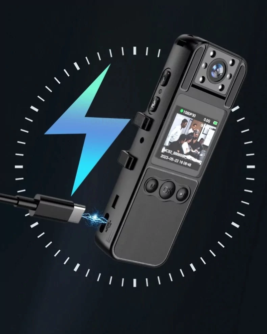 Нагрудная камера WH82 1080 FHD с поворотным объективом Винница - изображение 4