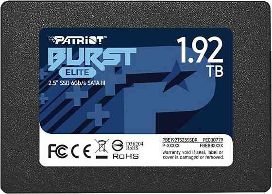 SSD Patriot Burst Elite 1920GB 2.5" 7mm SATAIII TLC 3D Київ