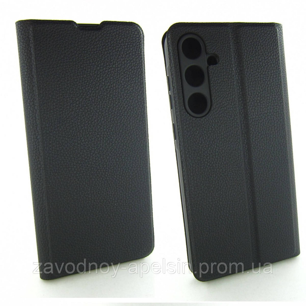 Чохол-книжка Samsung A35 A356 Захист камери (чорний) Одеса - фото 1