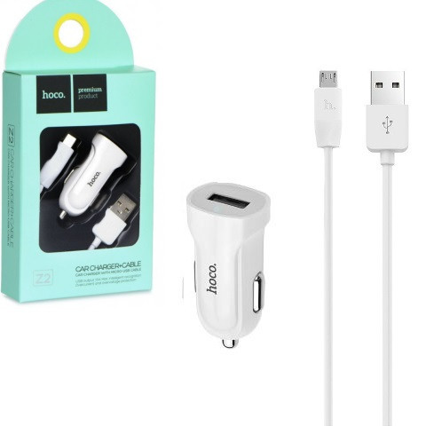 Автозарядное Hoco Z2 + micro 1usb 1,5A Одесса - изображение 2