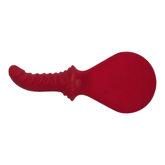 Шльопалка з фалоімітатором Fun Factory BÜCK DICH, червона, силіконова, з ребристою ручкою Львів