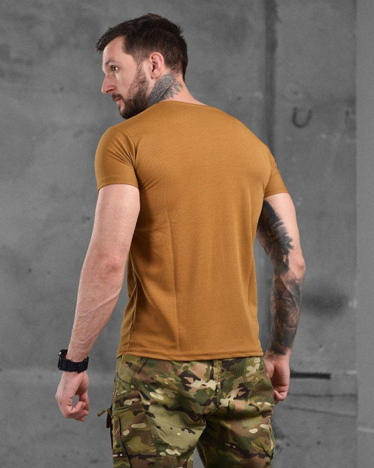 Футболка ДШВ мужская тактическая десант кулмакс койот 52 Одесса - изображение 15