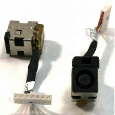 Роз&apos;єм живлення ноутбука з кабелем для HP PJ178 (7.4mm x 5.0mm + center pin), 7-pin, Универсальный (A49033) Вінниця