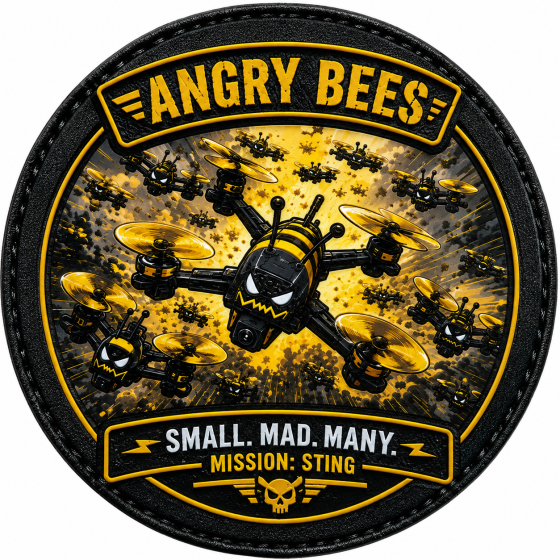 Патч / шеврон Angry bees Запоріжжя