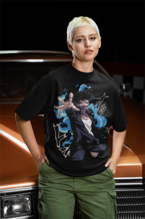 Футболка для мальчика аниме Моя геройская академия оверсайз (рост от 165 до 180 ) Черний AnimeJ0744m Днепр