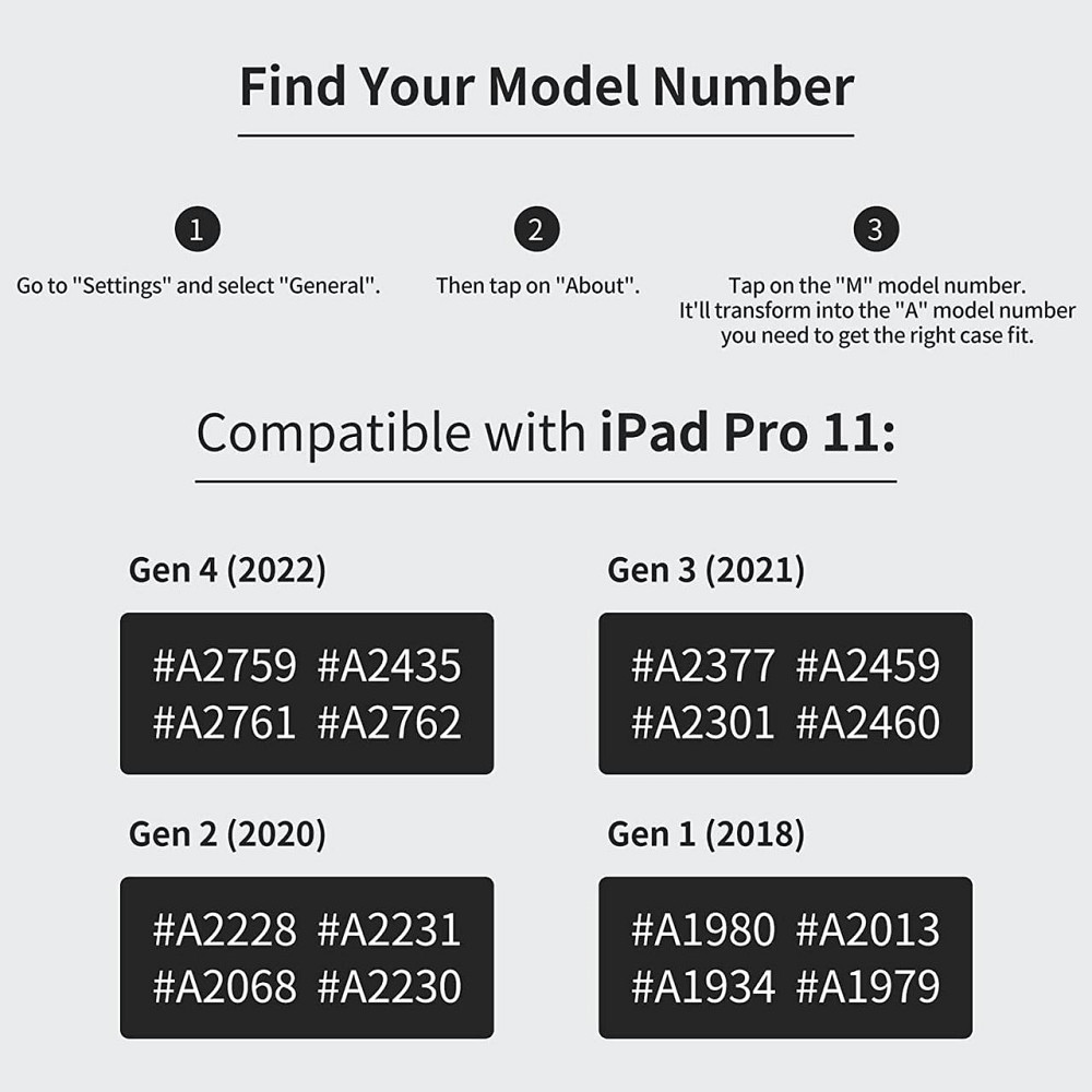 Защитный чехол-книжка Holimet для iPad Air 5 2022/Air 4 2020 10.9/iPad 4-го поколения 10.9/iPad Pro 11 2018 Днепр - изображение 3