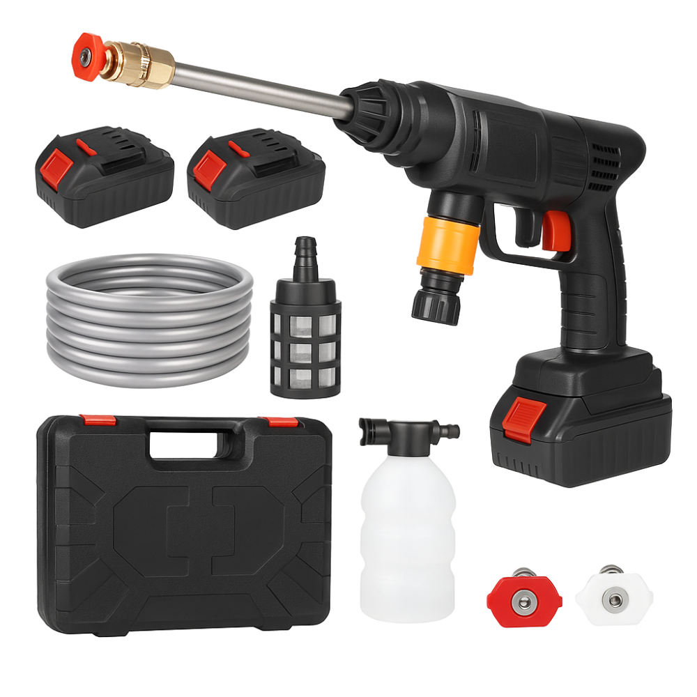 Високонапірна мийка для авто на батареях, Мийка високого тиску для двору, Портативні міні-мийка OK-83 Львів - фото 11