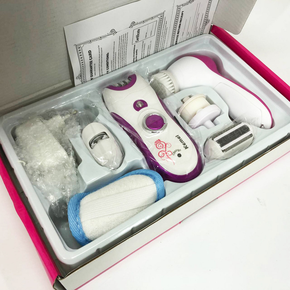 Епілятор для різних частин тіла Kemei KM-3066 Електричний епілятор універсальний жіночий JW-89 Івано-Франківськ - фото 3