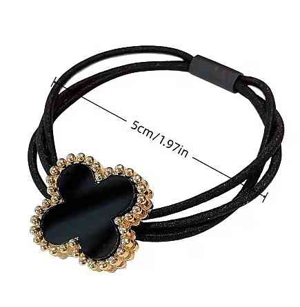 Резинка для волос клевер декоративная, женская резинка для хвоста и пучка, аксессуар для волос, набор 4 шт Киев