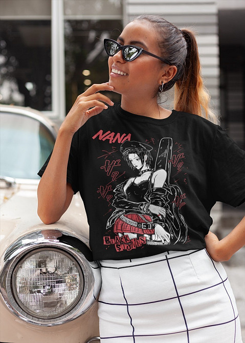 Футболка для мальчика аниме Нана Осаки Аниме Блакк оверсайз (рост от 165 до 180 ) Черний AnimeJ0159m Днепр - изображение 1