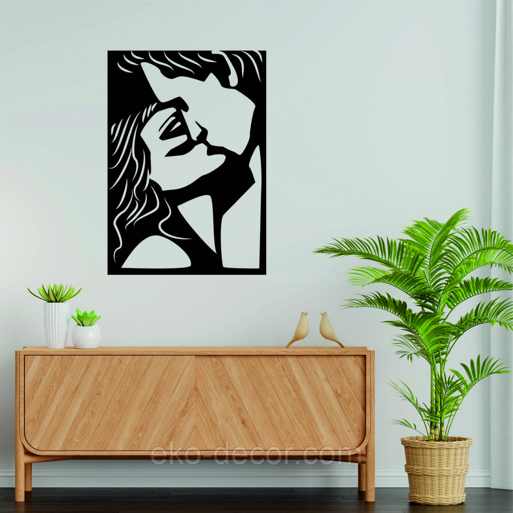 Декоративне настінне Панно «Поцілунок», Декор на стіну 90*63 см, Чорний Київ - фото 7