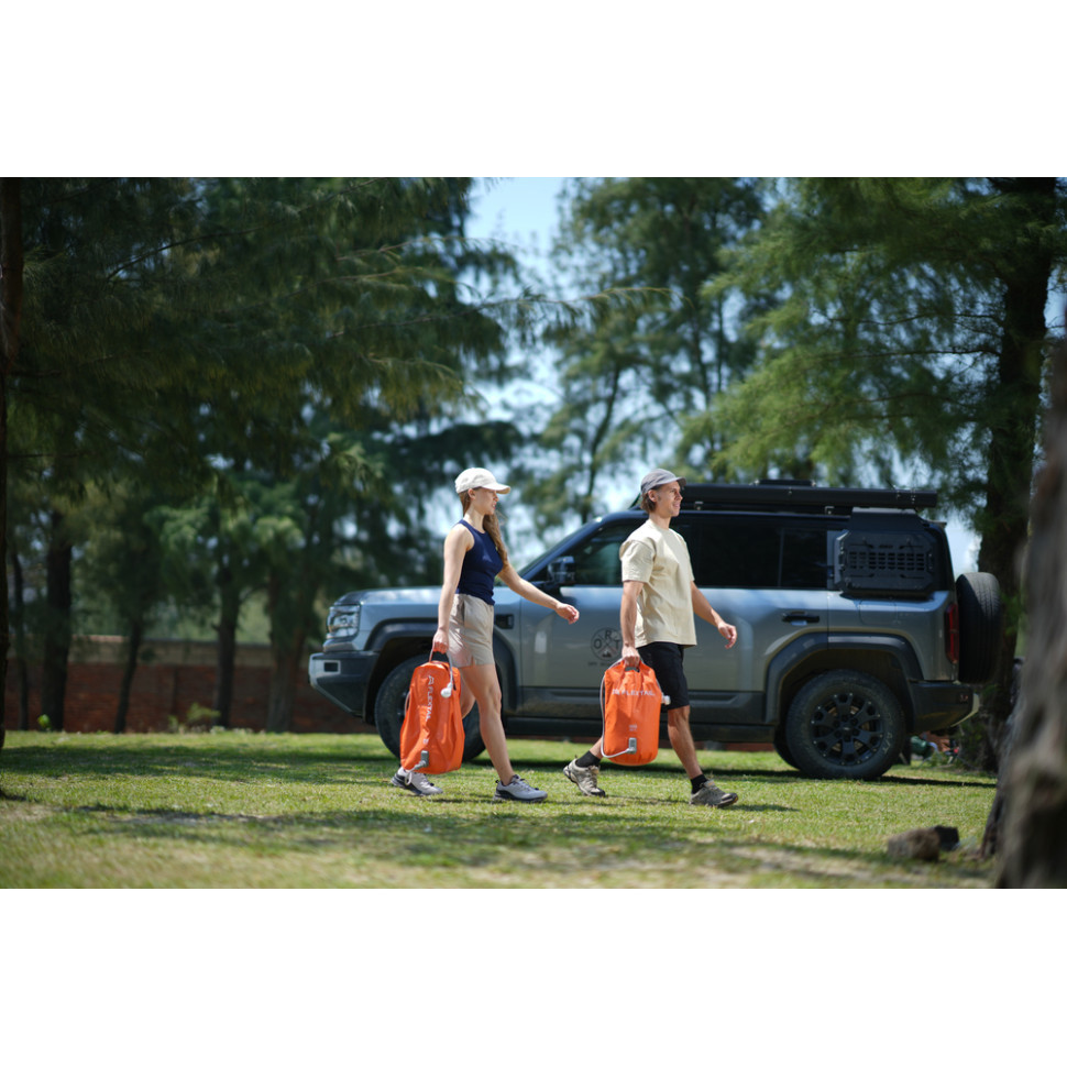 Душ портативний із ємністю та насосом Flextail Tiny Shower Bag, 20л, помаранчевий Киев - изображение 13