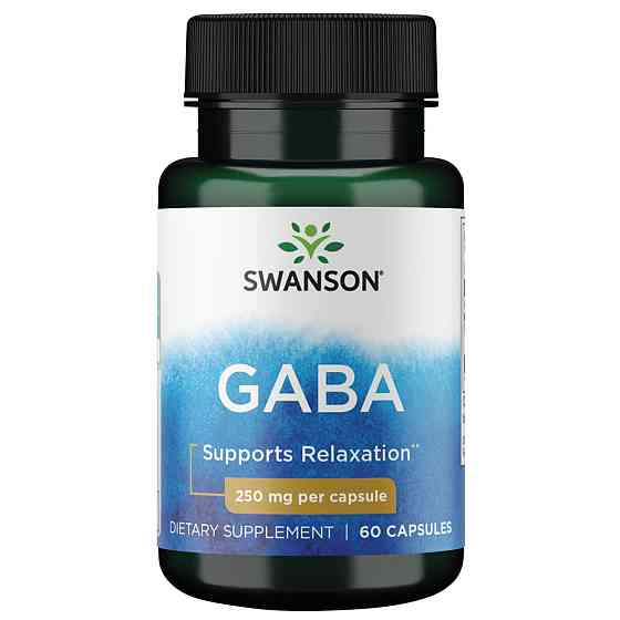 Гамма-аміномасляна кислота Swanson GABA (Gamma Aminobutyric Acid) 250 mg, 60 капсул Луцьк