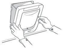 SureFlap Мікрочипні розумні дверцята для котів з контролем доступу білі захист від чужих тварин DualScan RFID-мітки Київ - фото 6