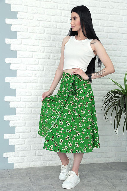 Летняя юбка на запах 