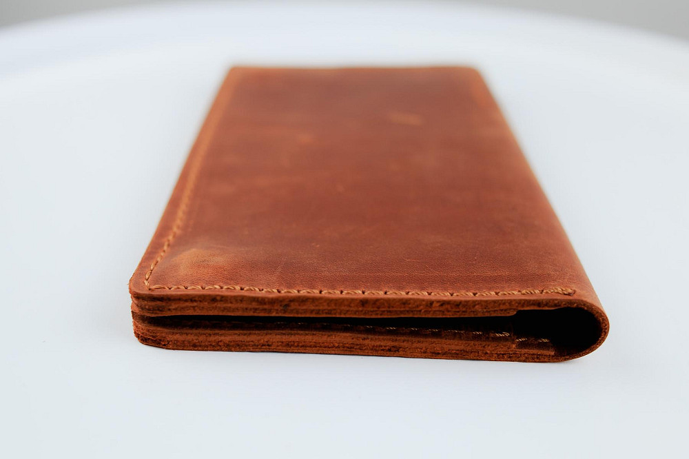 Чоловіче портмоне із натуральної шкіри Crazy Horse SH007 (Світло-коричневий) Суми - фото 3