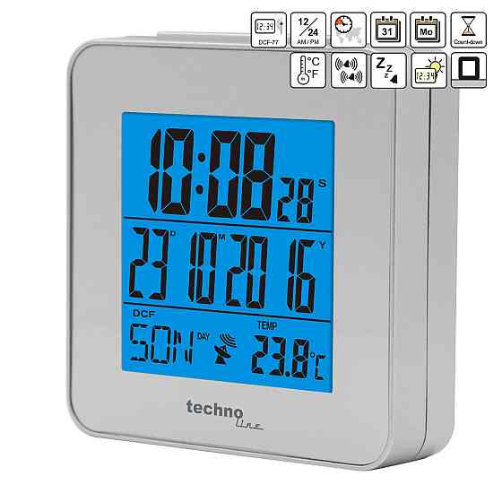 Часы настольные Technoline WT268 Silver (WT268) Винница