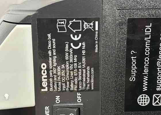 Колонка блютуз Lenco PA-360Bk. Харків