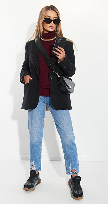 Кашемірове пальто піджак ОВЕРСАЙЗ (46) Київ - фото 5