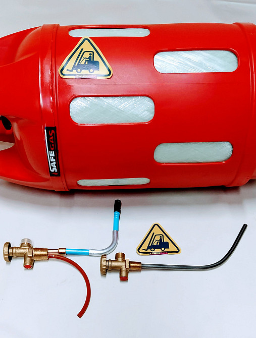 Газовий композитний балон 35 л для авто навантажувачів із запобіжним клапаном CАVAGNA Італія. Київ - фото 8