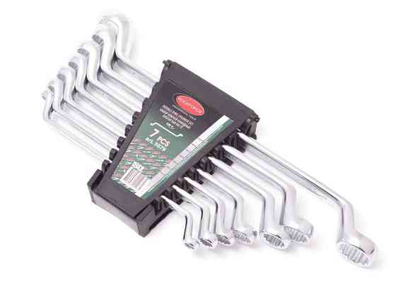 Ключі накидні відігнуті на 75грд., Набір 7пр. (8х9,10х11,12х13,14х15,16х17,18х19,22х24) Одеса