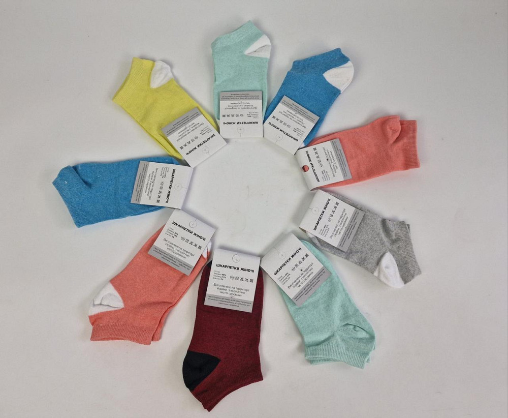 Носки женские короткие 35-40 сетка цветные (1 шт) Харьков - изображение 3