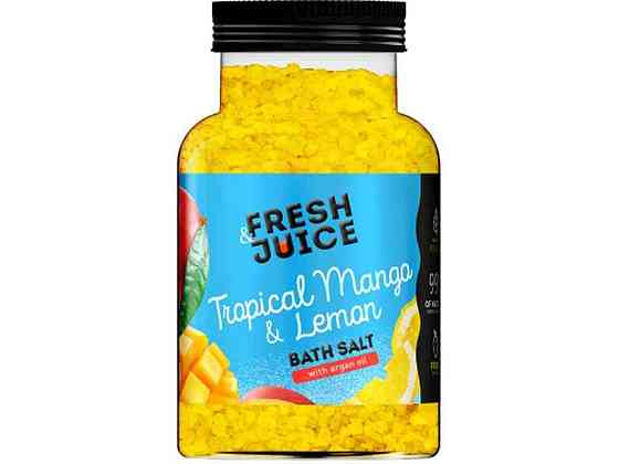 Соль для ванн 700г бутылка Tropical Mango Lemon ТМ FRESH JUICE Киев