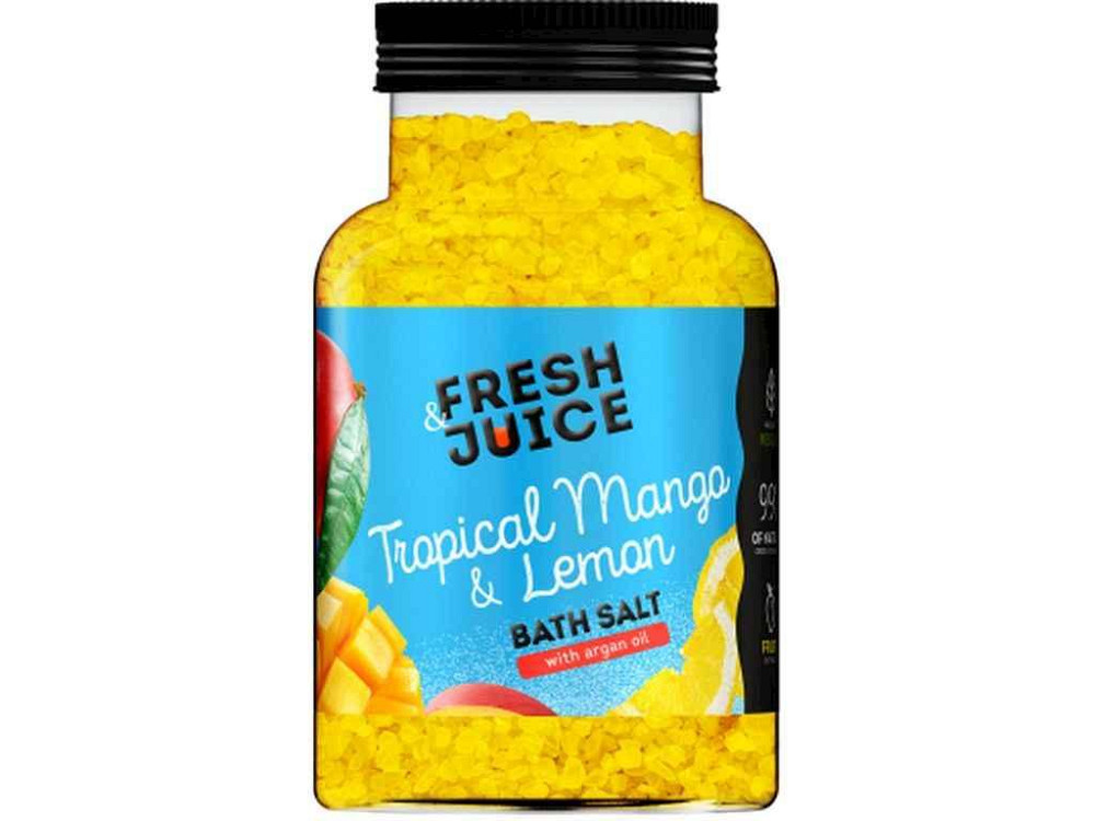 Соль для ванн 700г бутылка Tropical Mango Lemon ТМ FRESH JUICE Киев - изображение 1