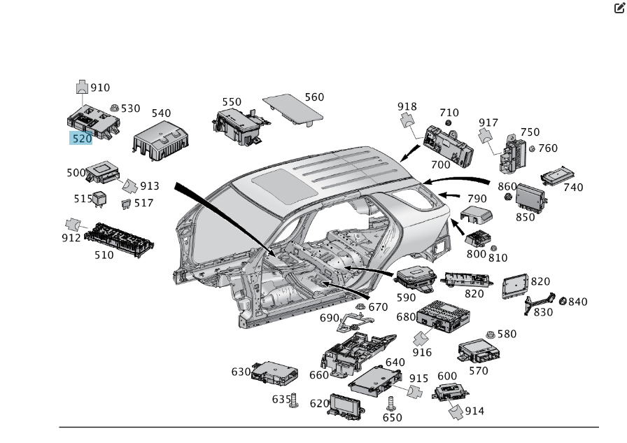 Mercedes-Benz  A1669008017 Блок управління модулем обробки сигналів позаду ML/GLE W166 GLE Coupe C292 Одесса - изображение 2