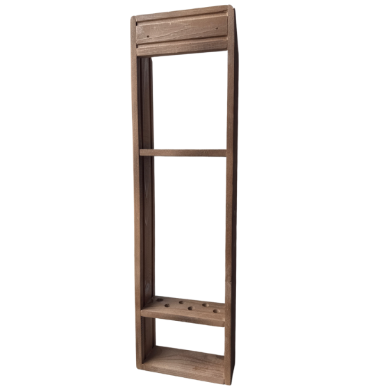 Подставка для шампуров на 6 штук деревянная держатель для хранения шампуров из дерева 69 х 20 х 7 см Каменец-Подольский