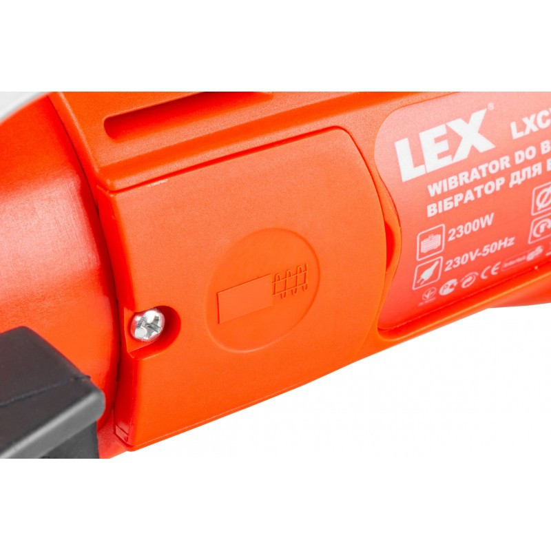 Вібратор бетону електричний LEX 1500Вт, 4м вал, наконечник 35мм Львів - фото 2