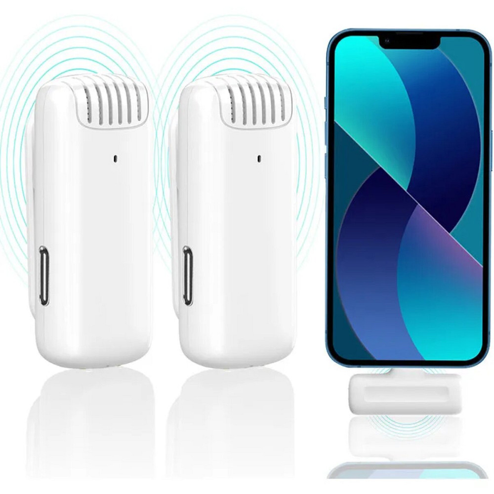 Бездротова мікрофонна система Ulanzi Vijim J12 Wireless Lavalier Microphone System (Lightning Apple interface ) (UV-3097 J12 white) Київ - фото 3