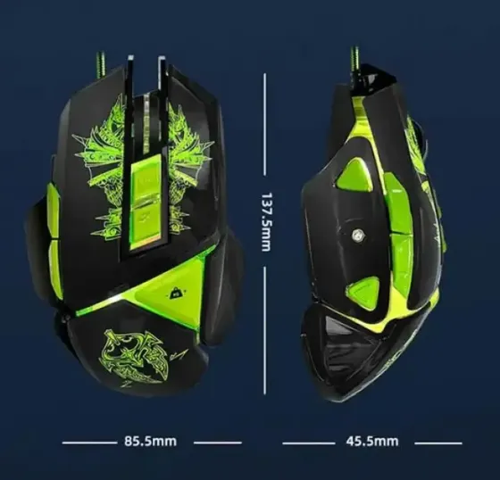 Проводная игровая мышка со светодиодной подсветкой PoloSmart PGS302 4 уровня чувствительности Коломия