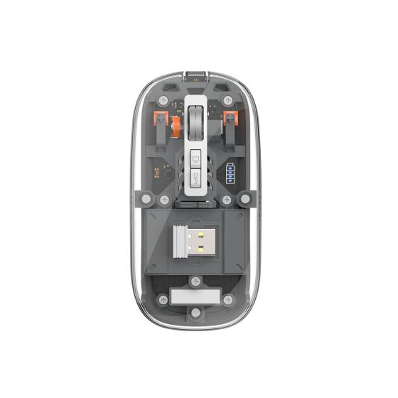 Маніпулятор миша бездротова WIWU Crystal Magnetic Wirless Mouse WM105 (Dual-bluetooth +2.4G three-mode) Grey Одеса