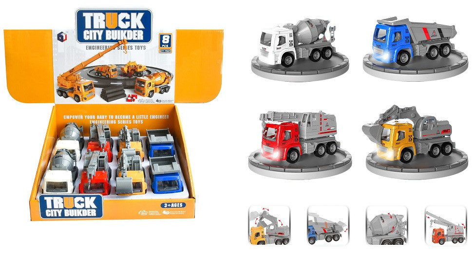 Іграшка DIY Toys Будівельна техніка Pull-Back (CJ-4069564) (6896091) Київ - фото 1