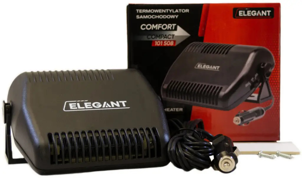 Тепловентилятор автомобільний Elegant Comfort Compact 12В 150 Вт 2в1, обдув/обігрів, кабель 3 м Чортків - фото 3