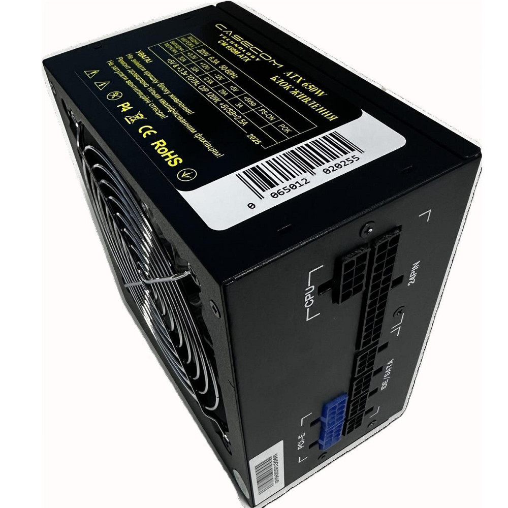 Блок живлення CaseCom CM 650M 650W ( Чорний ) Харків - фото 1